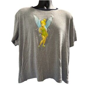 Vintage Disney Tinkerbell Gray Women’s Plus Size Graphic SZ 26/28
